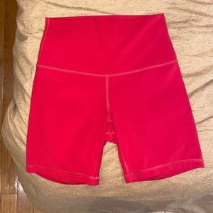 Lulu lemon align size 4 red 6” shorts